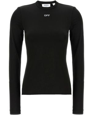 Off-White c/o Virgil Abloh Round-Neck Knitwear - Black