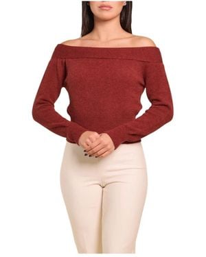 Nenette Round-Neck Knitwear - Rojo