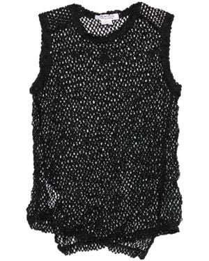 Comme des Garçons Sleeveless Tops - Black