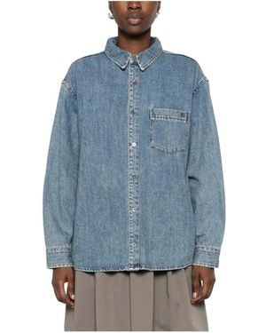 Low Classic Denim Shirt Jacket - Blauw