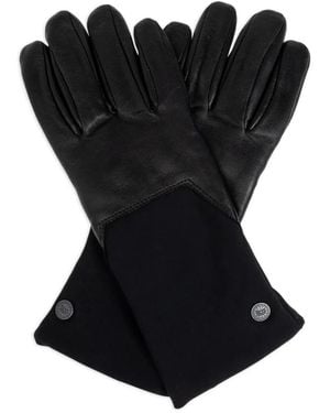Canada Goose Accessoires ,Zwart ,Leer Mixed Media Handschoen