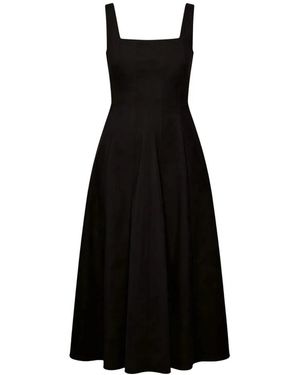 Marc Ellis Short Sleeve Midi Dress - Schwarz