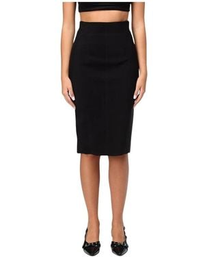 Mugler Midi Skirts - Zwart