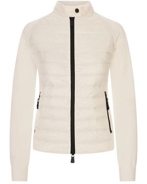 Moncler Jassen ,Wit ,Tricot Cardigan