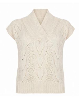 D.exterior Truien & Vesten ,Wit ,V-Neck Jumper