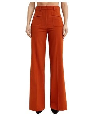 Fay Wide Trousers - Red