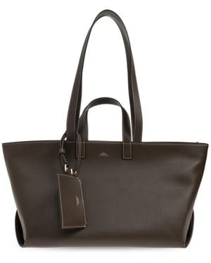 A.P.C. Tassen ,Bruin ,Katoen Le Drummer Bag - Zwart