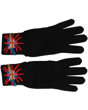 Dolce & Gabbana #dgloveslondon embroidered gloves - Noir