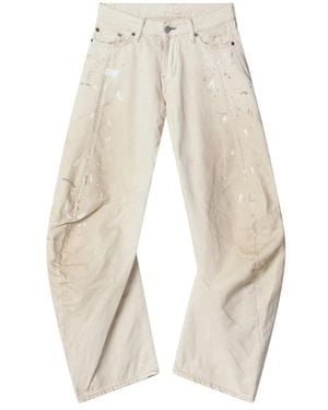 Acne Studios Loose Fit Jeans - Natural