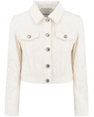 Ermanno Scervino Denim Jackets - White