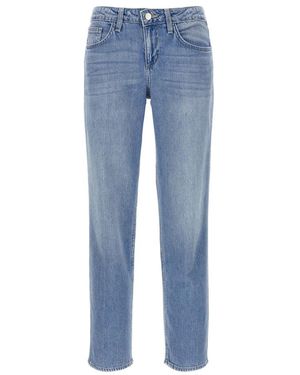 L'Agence Jeans ,Blauw ,Katoen Nevia Slouchy Straight-Leg Jeans