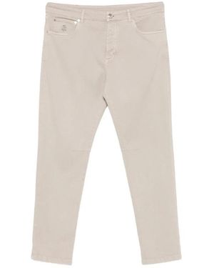 Brunello Cucinelli Slim Fit Jeans - Natural