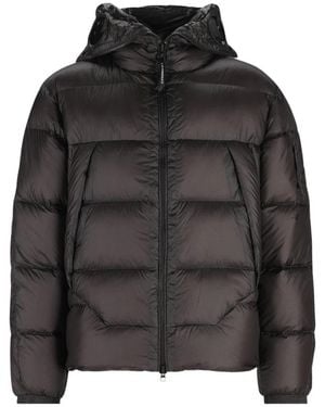 C.P. Company Jassen ,Zwart ,Nylon Explorer Down Jacket