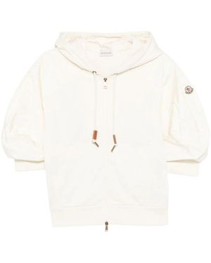 Moncler Sweatshirt Met Ritssluiting - Wit