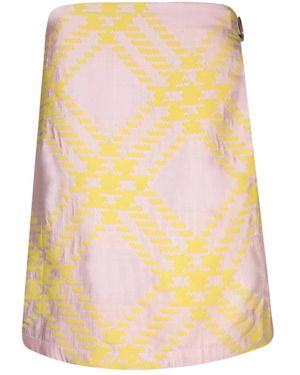 Burberry Elegant Mini Skirt For - Yellow