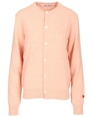 COMME DES GARÇONS PLAY Small Heart Cardigan - Pink