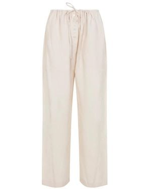 Studio Nicholson Wide Trousers - Natural