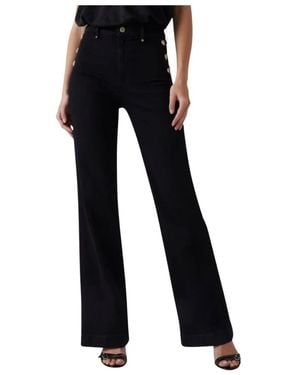Guess Wide Jeans - Schwarz
