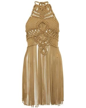 Alberta Ferretti Knitted Dresses - Neutro