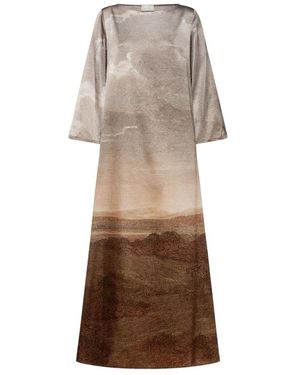 Pierre Louis Mascia Maxi Dresses - Marrón