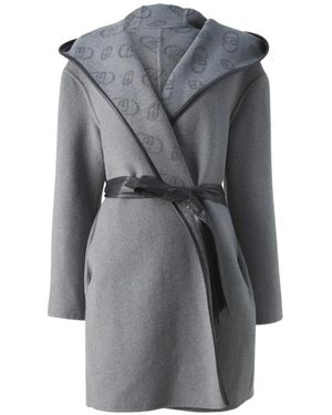Liu Jo Belted Coats - Grey