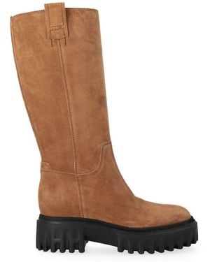 Hogan Schoenen ,Bruin ,Stijlvolle Laars
