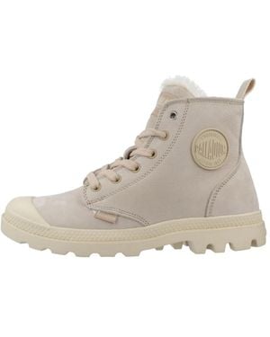 Palladium Botas Con Cordones Y Cremallera, Mujer, Talla - Marrón