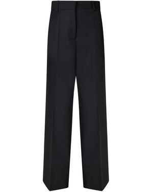 Palm Angels Wide Trousers - Black