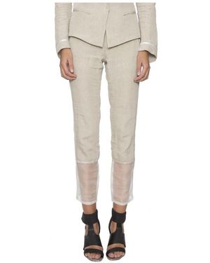 Andrea Ya'aqov Leinen regular fit hose - Natur