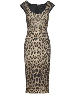 Roberto Cavalli Midi Dresses - Metallic