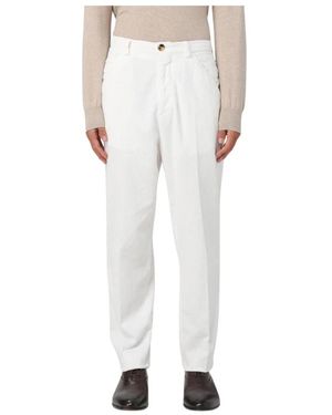 Brunello Cucinelli Straight Trousers - Bianco