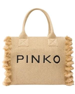 Pinko Tote Bags - Neutro