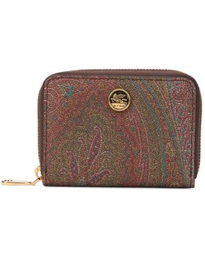 Etro Arnica Paisley Portemonnee - Bruin