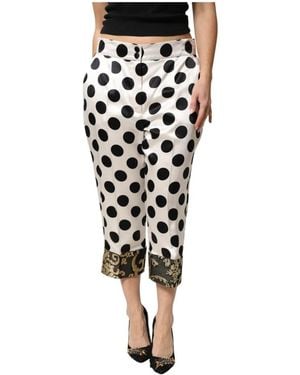 Dolce & Gabbana Cropped Trousers - Black