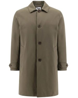 Aspesi Single-Breasted Coats - Verde