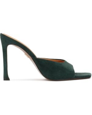 Kazar Heeled Mules - Verde