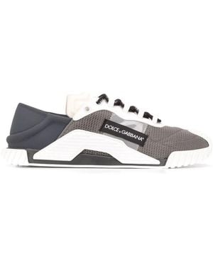 Dolce & Gabbana Graue Mesh-Sneakers Aw25 - Weiß
