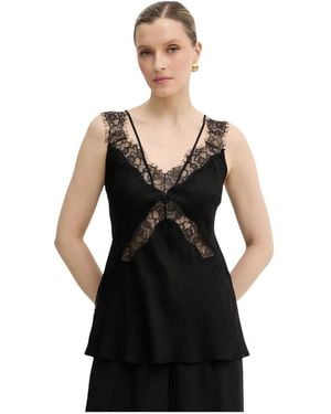 Pinko Sleeveless Tops - Negro