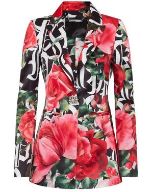 Philipp Plein Double-Breasted Blazer Dark Romance - Rot