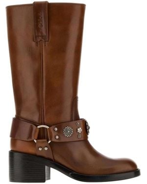 Chloé Schoenen ,Bruin ,Leer Dakota Boot