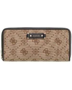 Guess Dorothy Slg Large Zip - Braun