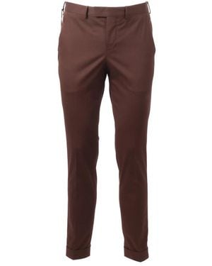 PT01 Slim-Fit Trousers - Marrone
