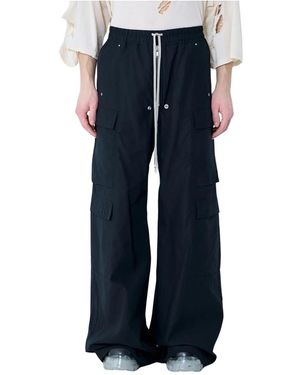Rick Owens Wide Trousers - Blu
