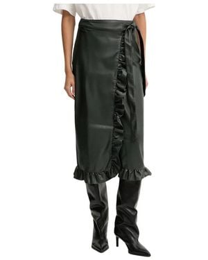 Never Fully Dressed Midi Skirts - Negro