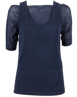 P.A.R.O.S.H. Overhemden ,Blauw ,Denim Maglia Babylon 26