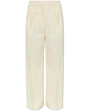 Moncler Straight Trousers - Natural