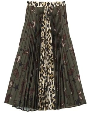 5 PROGRESS Midi Skirts - Negro