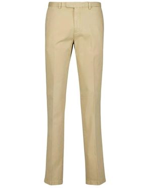 Boglioli Slim-Fit Trousers - Natural