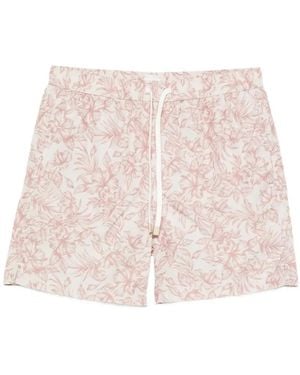 Eleventy Badmode ,Roze ,Polyester Zwemshorts