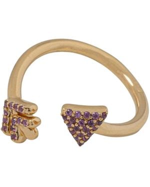 Tous Gouden Ring Met Decoratieve Kristallen - Metallic